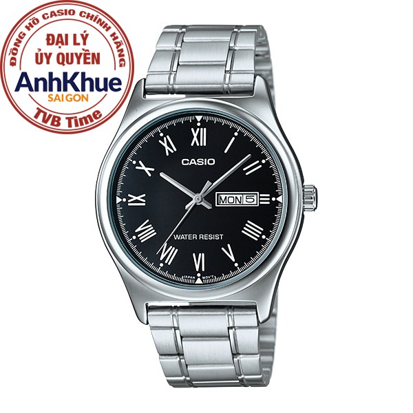 Đồng hồ nam dây kim loại Casio chính hãng Anh Khuê MTP-V006D-1BUDF (38mm)