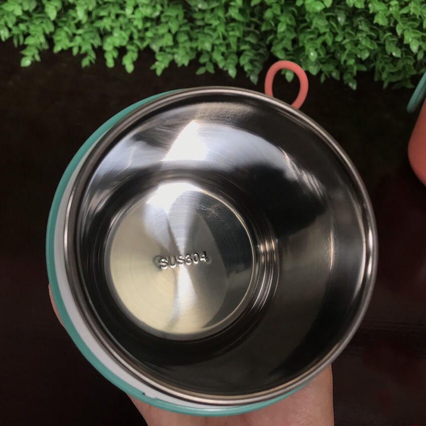 [COMBO] Hộp đựng cơm văn phòng giữ nhiệt lúa mạch 2 tầng lõi inox 304, dung tích 1,5 lít + Cốc đựng canh + Túi giữ nhiệt