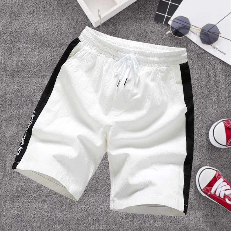 Quần Đùi Thun Nam Kẻ Sọc In Chữ I DREW Dáng Thể Thao Trẻ Trung Năng Động Zenkocs3 SHORTS NAM 051