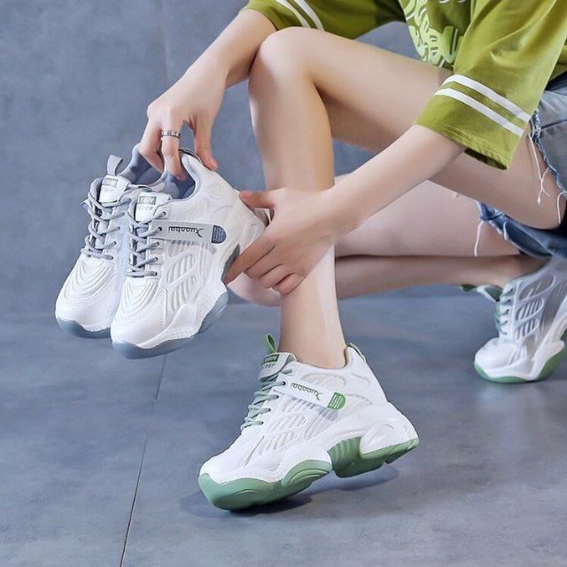 [Mã FAGREEN245 giảm 10% tối đa 30k đơn từ 99k] FREE SHIP Giày thể thao nữ độn đế, giày đế sóng mẫu hot | BigBuy360 - bigbuy360.vn