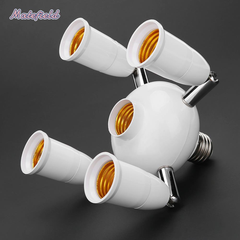 Giá Đỡ Bóng Đèn Led Chia 5 / 7 Đuôi E27 Có Thể Điều Chỉnh