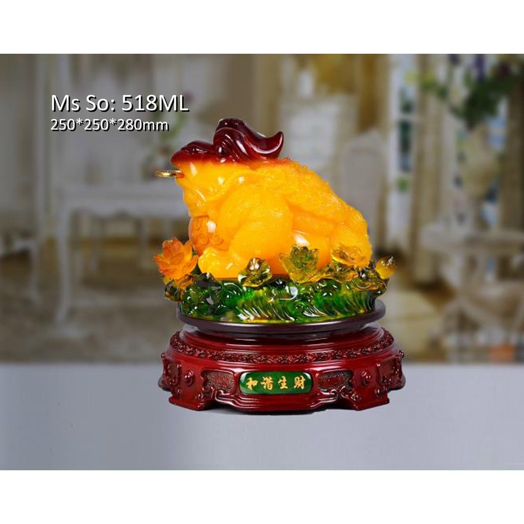 Cóc Thiềm Thừ 25cm - Cóc Ngậm Tiền Phong Thuỷ - Tài Lộc Chiêu Tài