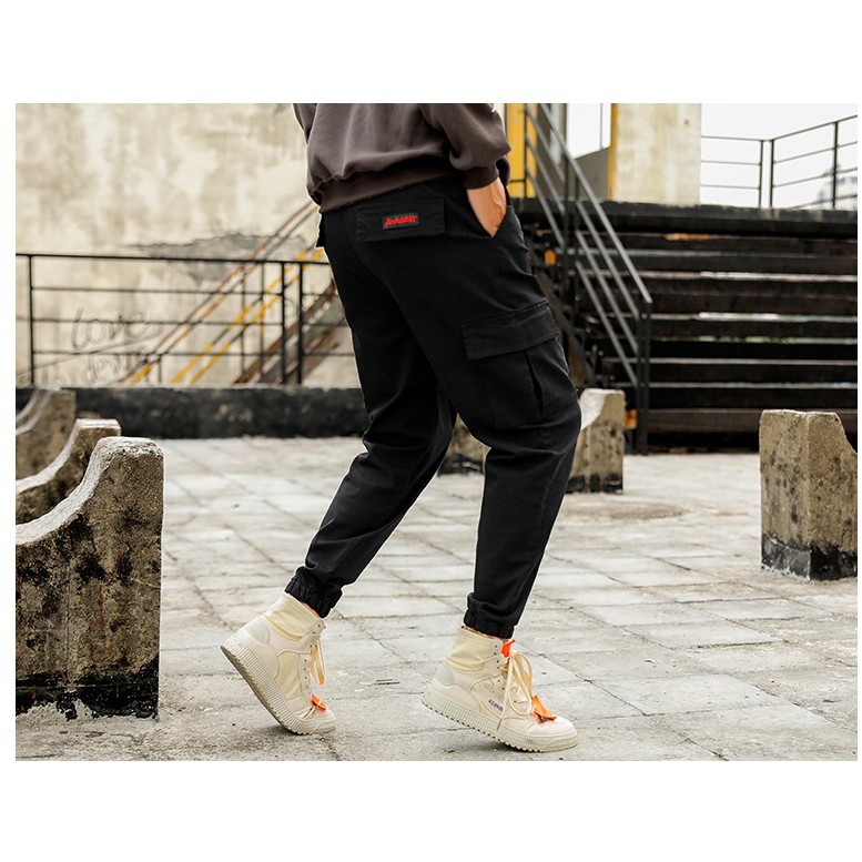 Quần jogger unisex túi hộp vải kaki nhẹ có độ co giãn nhẹ nhàng chất xịn ống bó khỏe khắn - QJP1952A+B+C | BigBuy360 - bigbuy360.vn