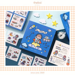 1 Tấm Sticker Mini Nhỏ Xinh Trang Trí Sổ Bullet Journal theboiofficial