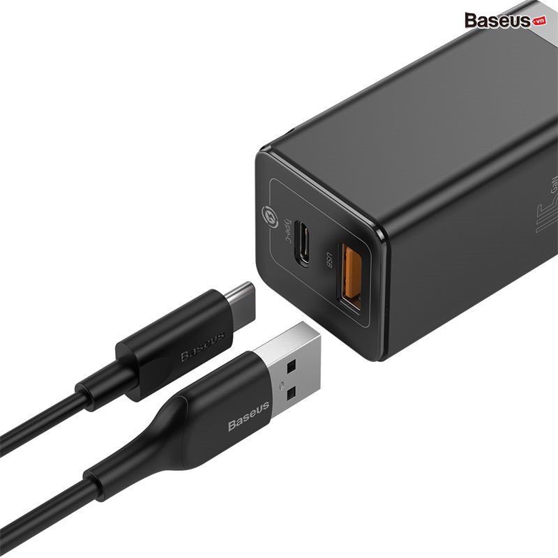 Bộ Cốc Sạc Nhanh Đa Năng Siêu Nhỏ Gọn Baseus GaN2 Mini Quick Charger C+C 45W (PD/QC3.0/ BPS/ SCP/ FCP/ AFC Multi Quick C