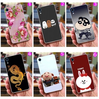 Ốp Lưng iPhone XR (dẻo viền trắng trong) - Hình Dễ Thương, Hoa Hồng, Shin Chan, Rồng, Heo Thỏ