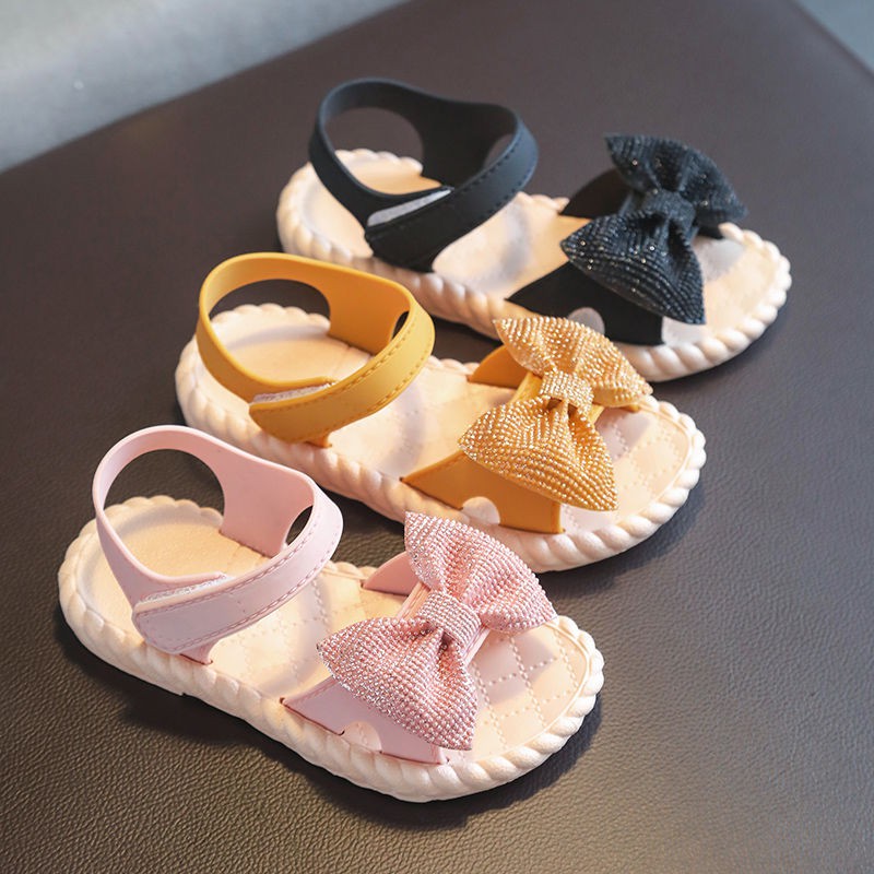  Giày sandals công chúa đi biển hở mũi đế mềm xinh xắn dành cho bé gái