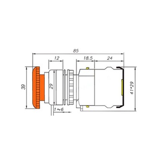 Nút dừng khẩn cấp LA38 Emergency Stop