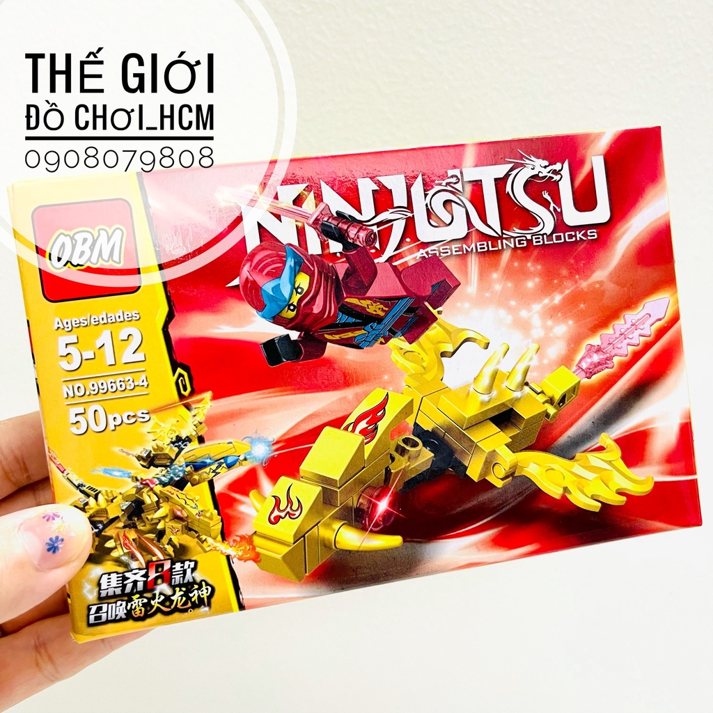 [NHIỀU MẪU] Hộp lego lắp ráp ghép hình nhân vật My Word/ Ninjutsu giúp bé sáng tạo, thông minh