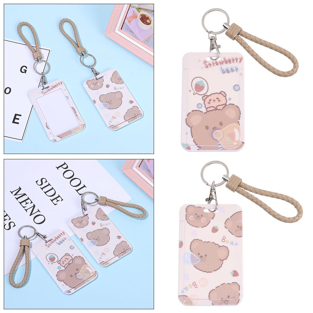 Bao thẻ tên xe buýt họa tiết hoạt hình đáng yêu tiện lợi