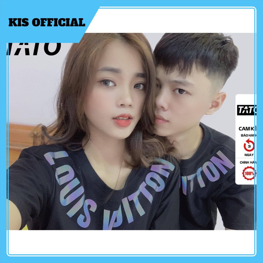 Áo phản quang LV.T Louis./uitton áo thun nữ form rộng áo phông nam unisex chất vải cotton TATO OFFICIAL