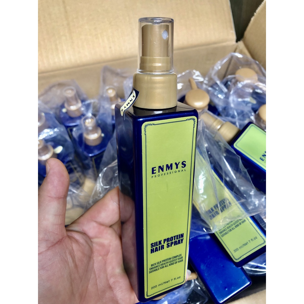 Xịt dưỡng tóc EnMys silkprotein 200ml- Hàng Chính Hãng Công Ty-dưỡng proten phục hồi hư tổn