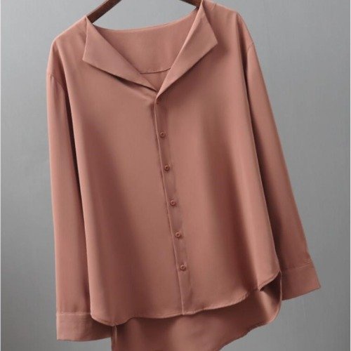 Áo Sơ Mi Nữ Tay Dài  Dáng Rộng Kiểu Hàn Quốc Áo Kiểu Công Sở Đẹp Cao Cấp S3T5_5