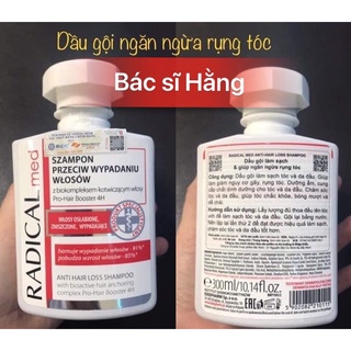  ✅ CHÍNH HÃNG  DẦU GỘI LÀM SẠCH & NGĂN NGỪA RỤNG TÓC RADICAL MED ANTI HAIR LOSS SHAMPOO 