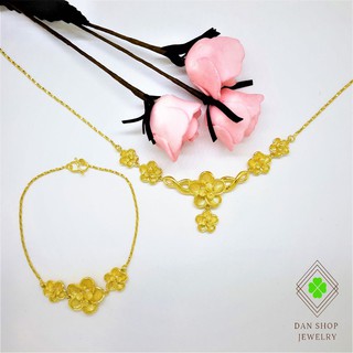 BỘ TRANG SỨC HOA MAI MẠ VÀNG