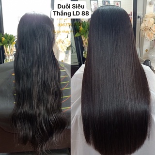 duỗi tóc siêu thẳng # ép tóc siêu thẳng