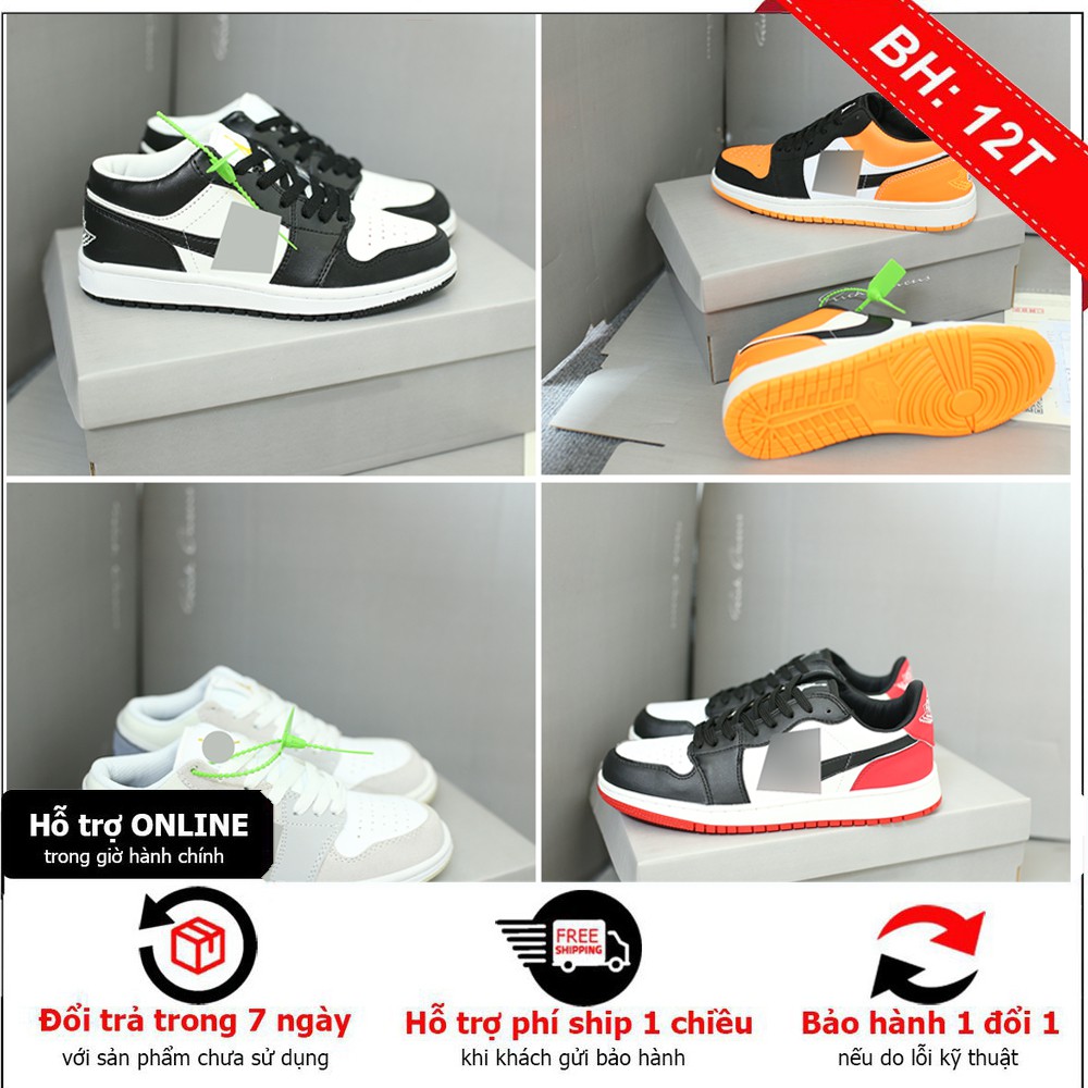 Giày Thể Thao Jordan 1 Low , Giầy Sneaker JD1 Thấp Cổ Nam Nữ.