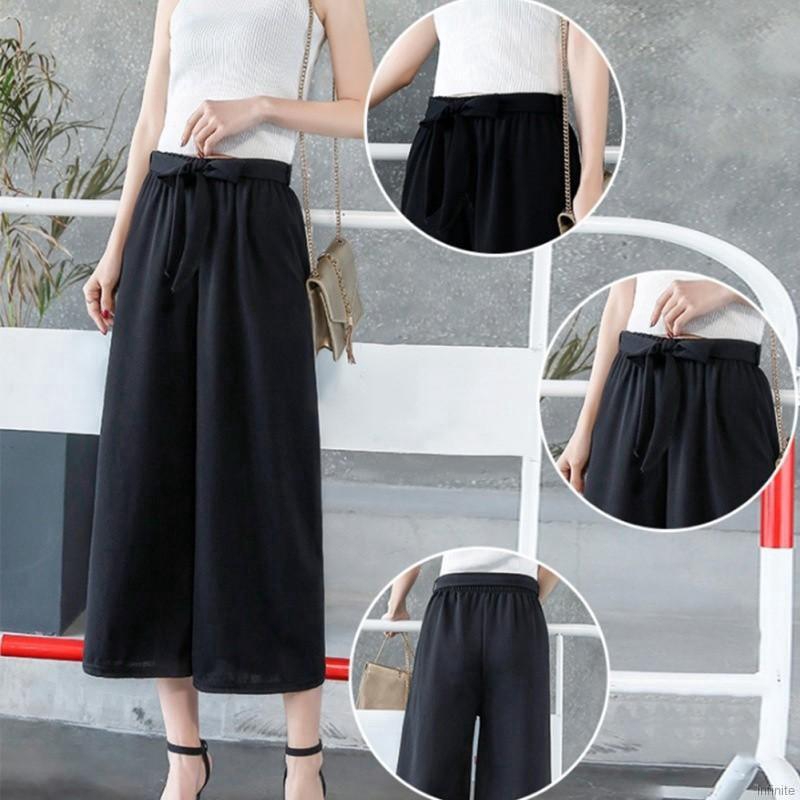Quần dài ống rộng lưng thun thời trang nữ tính độc đáo | BigBuy360 - bigbuy360.vn