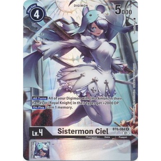 Thẻ Bài Digimon Sistermon Ciel (Alternate Art) - BT6-084 - Rare