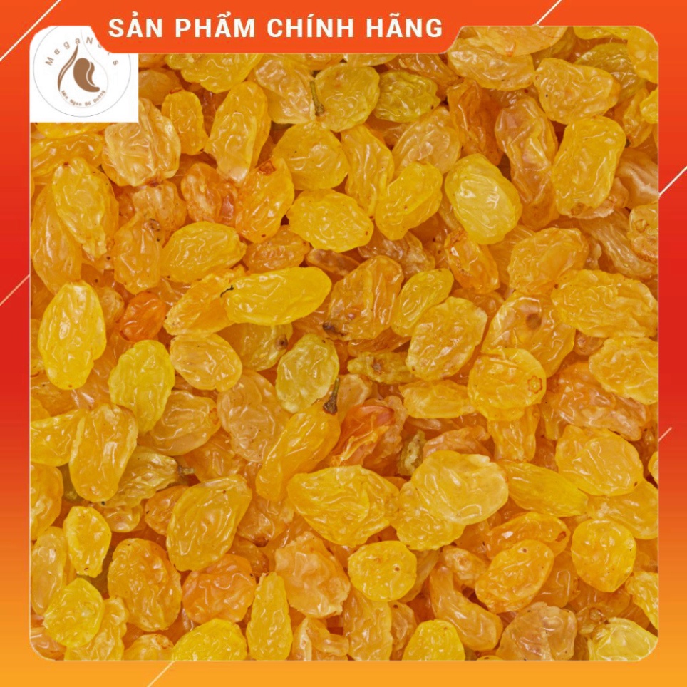 480gr nho khô vàng nhập khẩu loại 1 - Nho khô vàng Ấn Độ không đường vị ngọt tự nhiên Meganuts