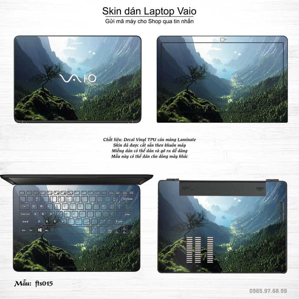 Skin dán Laptop Sony Vaio in hình Fantasy (inbox mã máy cho Shop)