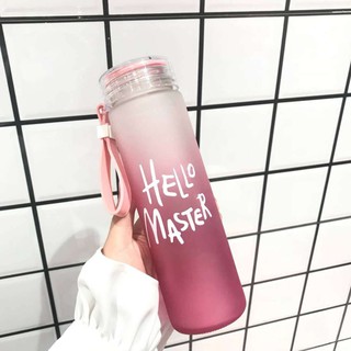 XẢ LỖ Bình nước thủy tinh Hello Master 400ml