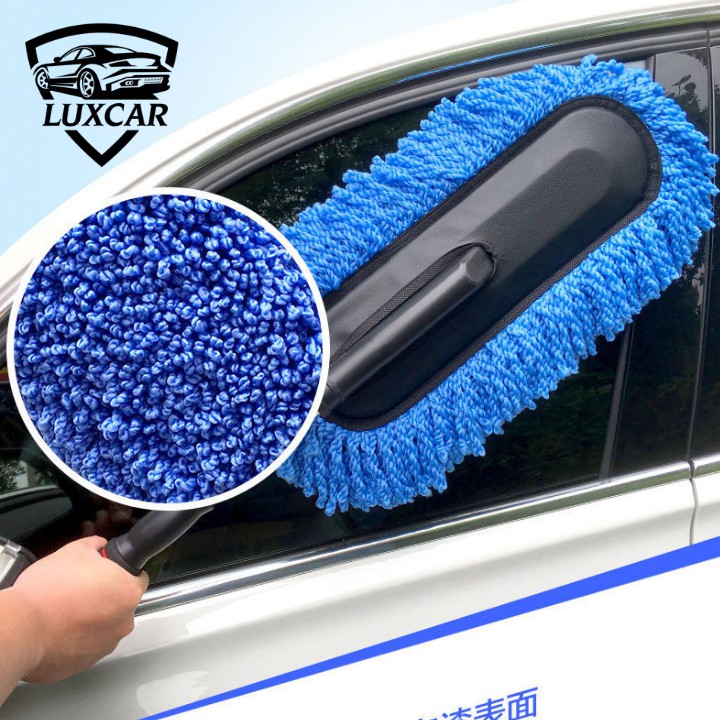 Chổi lau rửa ô tô,xe máy LUXCAR | Hàng loại 1,chất liệu MICROFIBER thiết kế thông minh