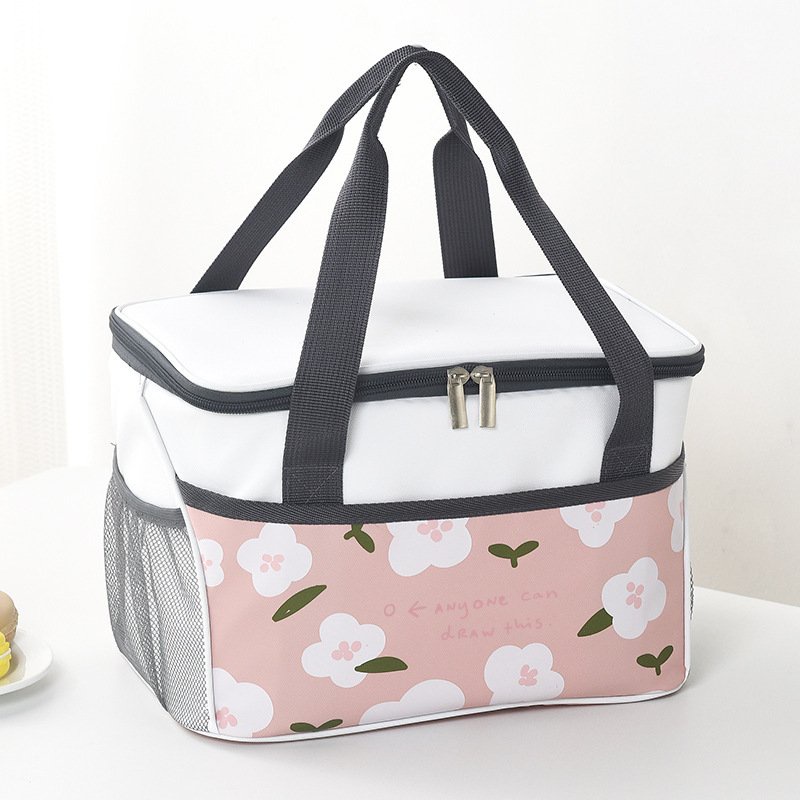 Túi đựng cơm cao cấp vải CANVAS có 3 lớp cách nhiệt, cỡ to size 29x20x19cm