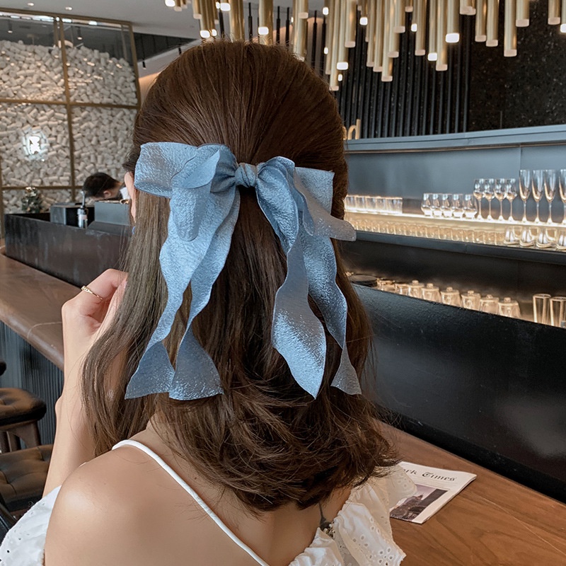 Kẹp tóc hình nơ phong cách Hàn Quốc thanh lịch thời trang cho nữ