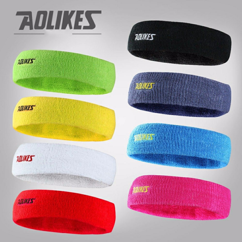 Băng Đô Băng Trán Thể Thao Nam Nữ Thấm Mồ Hôi Cotton Thoáng Khí Sport Sweatband AOLIKES A-2108