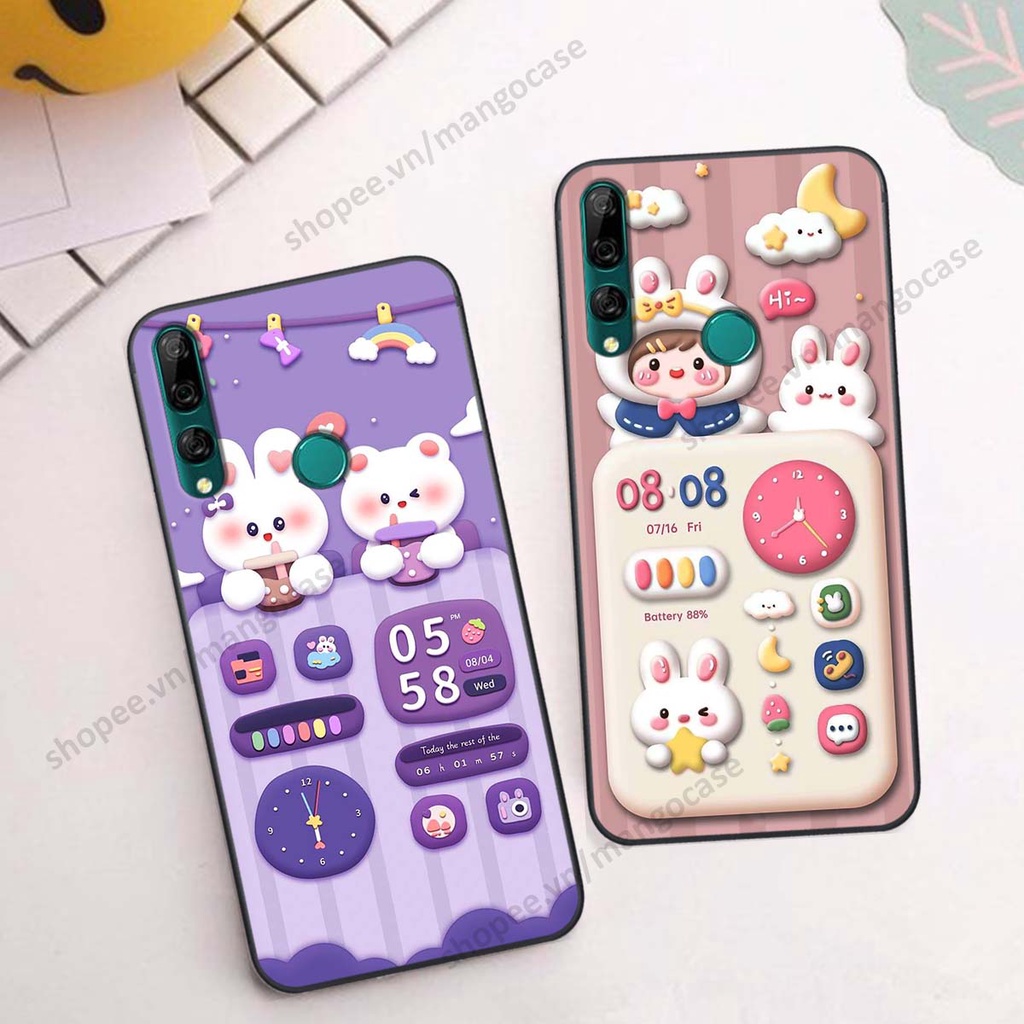 Ốp lưng Huawei Y9 2019 / Y9 Prime 2019 hình gấu, thỏ, đồng hồ cute dễ thương