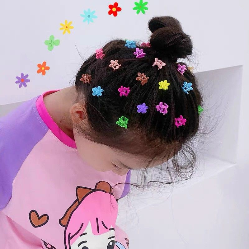 Set 50 Kẹp Tóc Nhí Nhiều Màu Dễ Thương Cho Bé