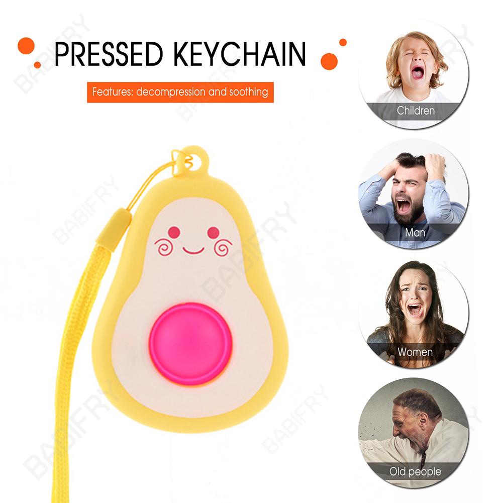 Đồ Chơi Bóp Xả Stress Hình Quả Bơ Bằng Silicone