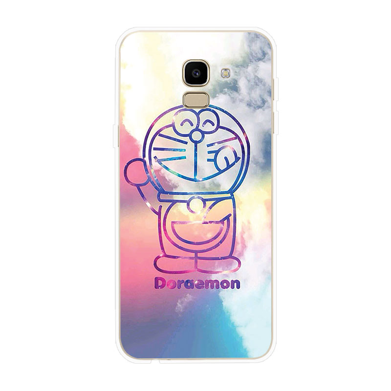 Ốp Lưng Samsung Galaxy J2 Pro J4 J4+ J6 J6+ Plus J8 2018 TPU mềm Case Doraemon