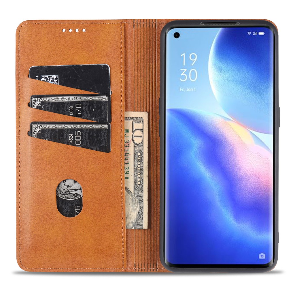 Bao Da Điện Thoại Nắp Lật Cao Cấp Cho Oppo Reno 5 / Reno 5 5g | BigBuy360 - bigbuy360.vn