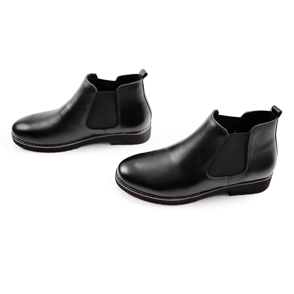 Boot nam đẹp cổ lửng da bò thật 100% CL09