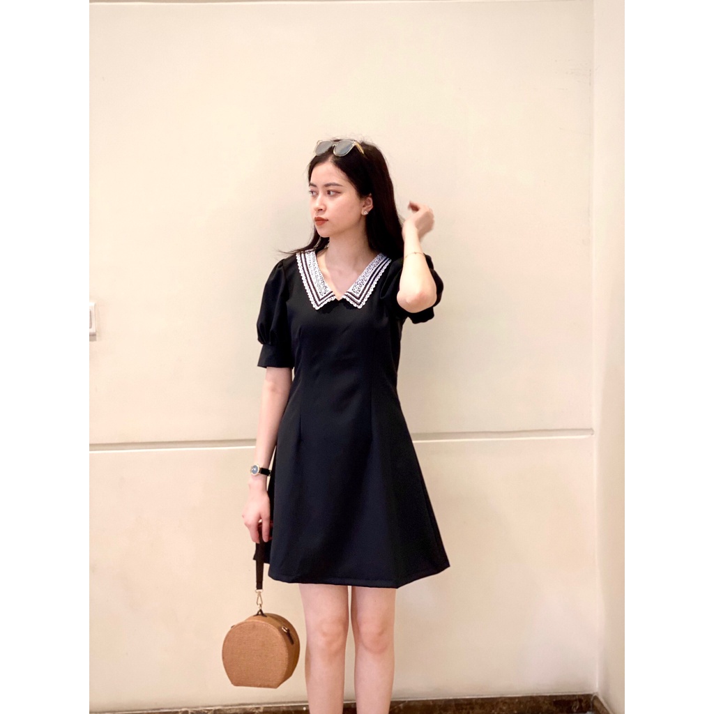 "Váy đen cổ ren - VH2 | BigBuy360 - bigbuy360.vn