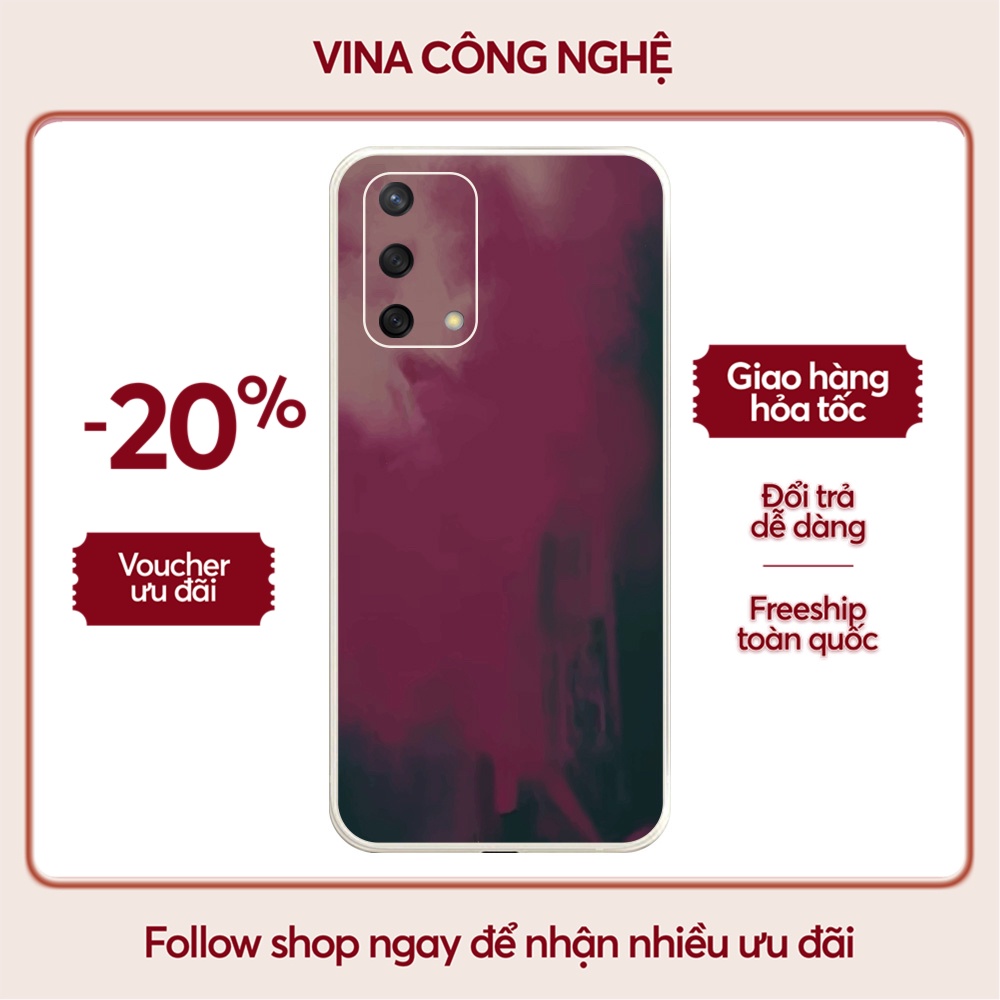 Ốp lưng OPPO A1K/A3S/A5 2020/A15S/...dẻo cạnh vuông bảo vệ camera hình Water Colour