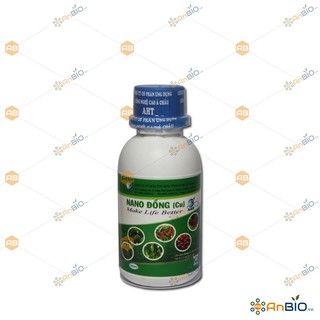 Phân bón VI LƯỢNG NANO ĐỒNG AHT chai 100ml TĂNG ĐỀ KHÁNG PHỤC HỒI LÁ - B4.1035