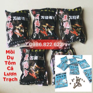 Mồi lồng ô bát quái, mồi lồng bắt cá. Mồi đặt lồng ô, lồng bắt cá. Mồi lồng ô gói đen/gói xanh - siêu giảm giá