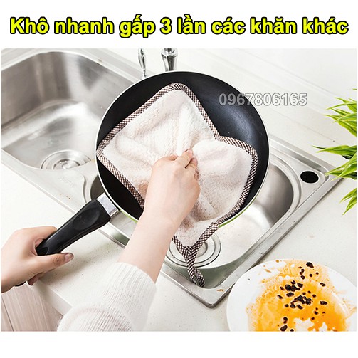 Khăn lau đa năng 2 mặt trơn siêu thấm hút, siêu tiện lợi hình vuông