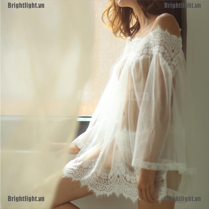 Đầm Ngủ Phối Ren Quyến Rũ Cho Nữ