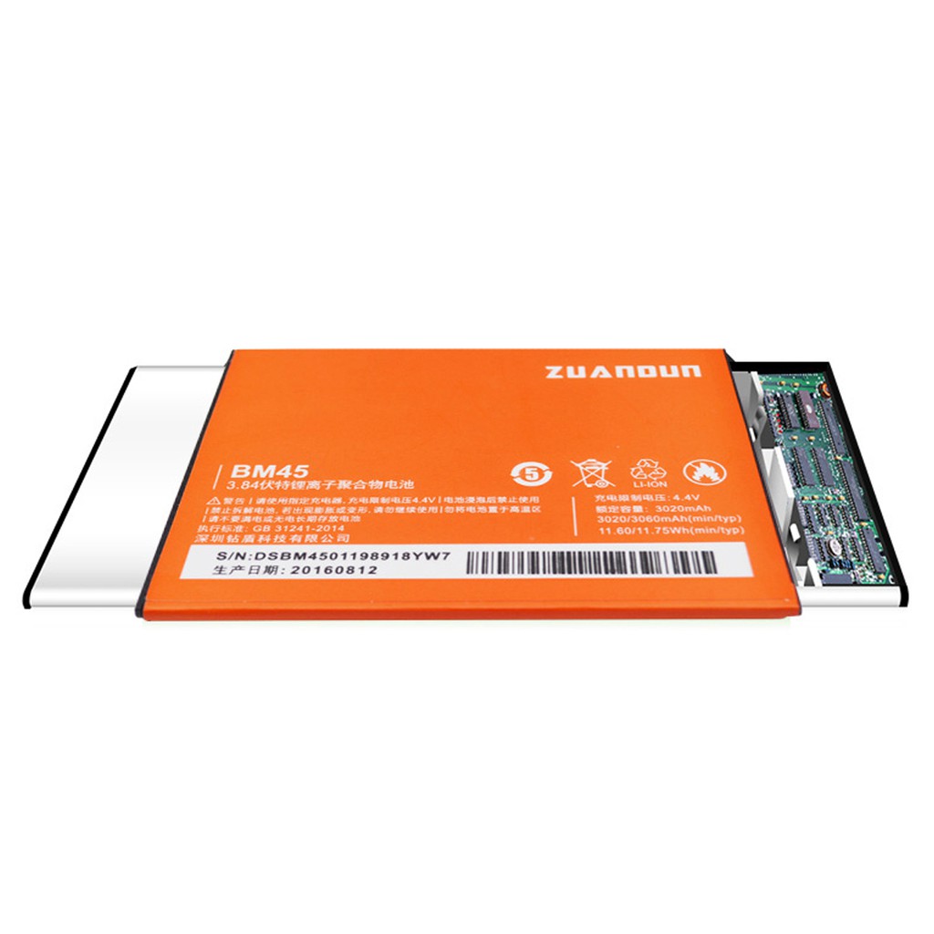 Pin Zin 100% Xiaomi Redmi Note 2 (BM45) - Hàng nhập khẩu New 100% Nguyên Bản