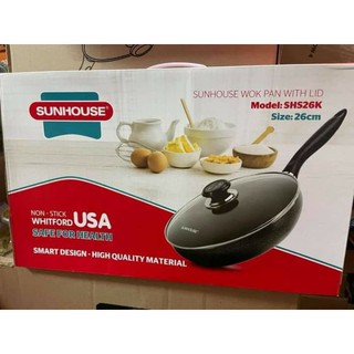 Cháo chống dính sâu lòng nắp kính 26cm