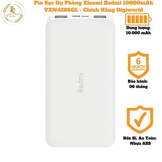 Pin Sạc Dự Phòng Xiaomi Redmi 10000mAh 2 Cổng Sạc micro-USB/ USB-C VXN4286GL Sạc Nhanh – Bảo Hàng Chính Hãng Toàn Quốc