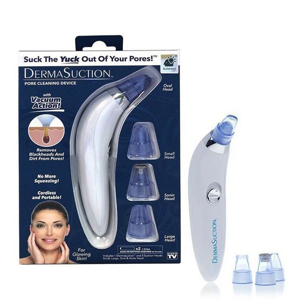 Kho Sỉ Máy Hút Mụn Cầm Tay Derma Suction 2 chế độ kèm 4 đầu Cao Cấp VỎ XANH NHIỀU ĐẦU