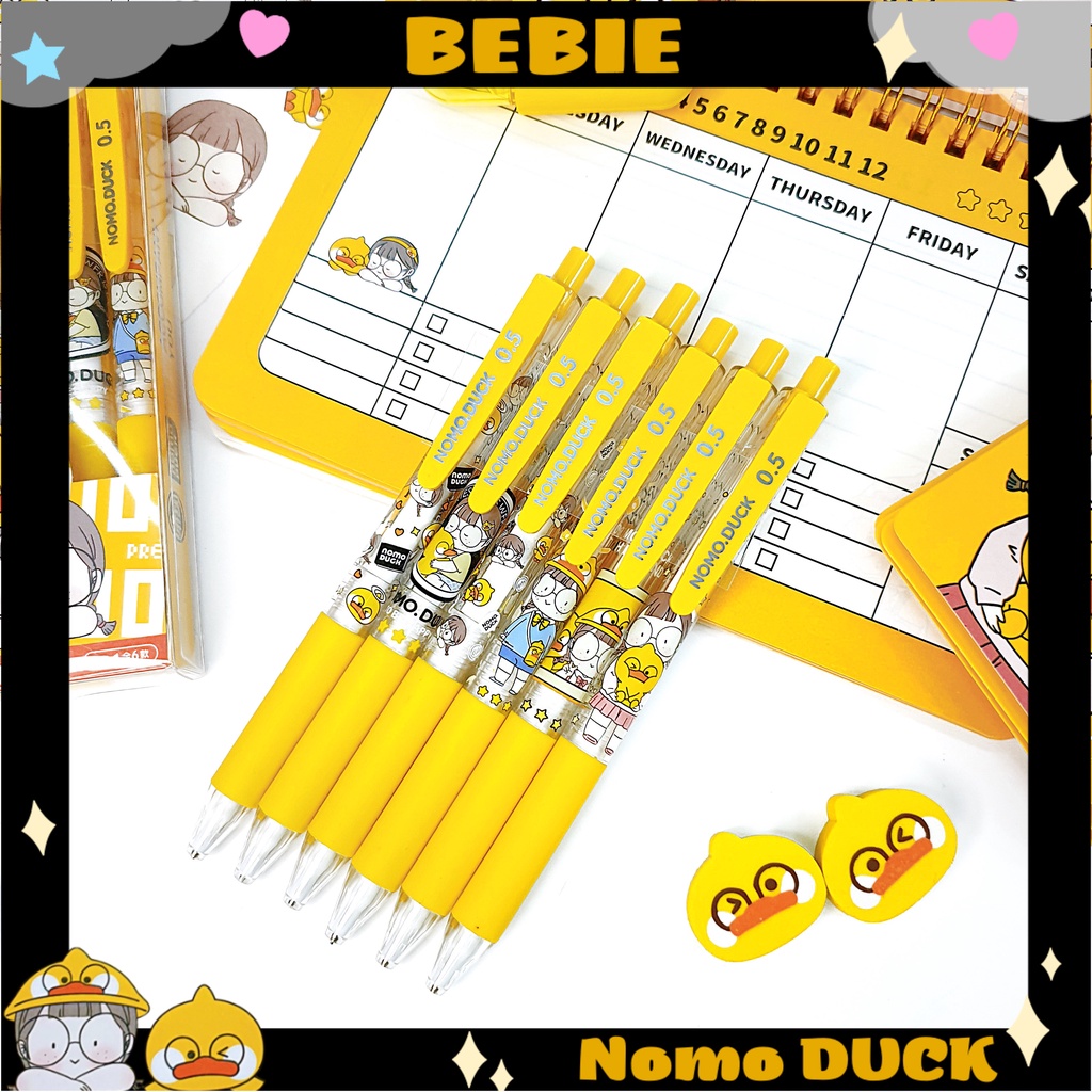 Bút chì kim học sinh thân trong 0.5 in hình vịt Nomo Duck BeBie - BP526