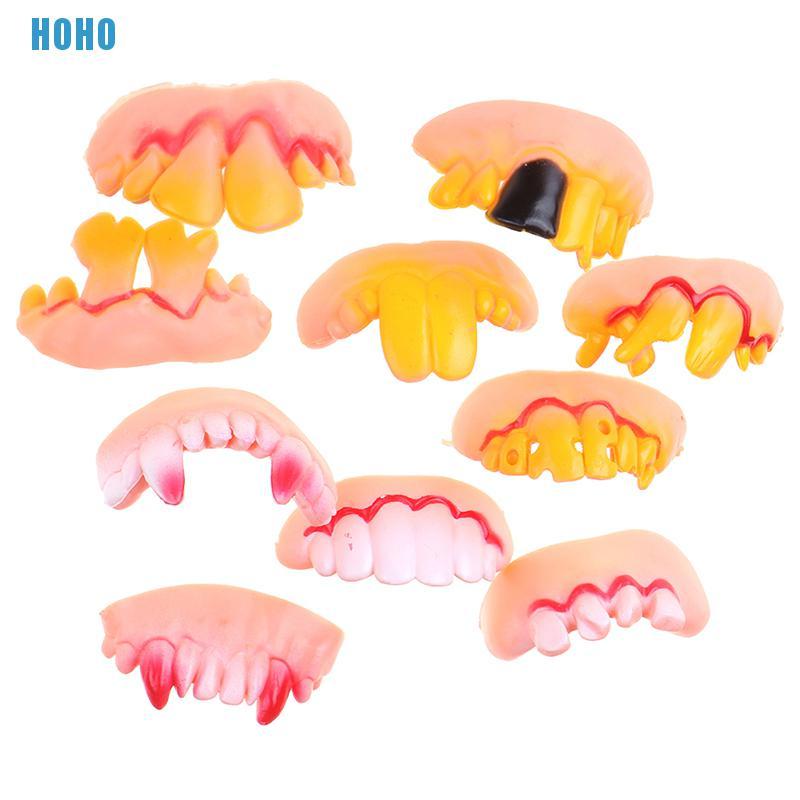 Set 10 Răng Nanh Giả Dùng Để Hóa Trang Halloween