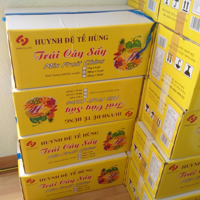 Trái cây sấy 500gram mẫu mã mới Huynh Đệ Tề Hùng | BigBuy360 - bigbuy360.vn