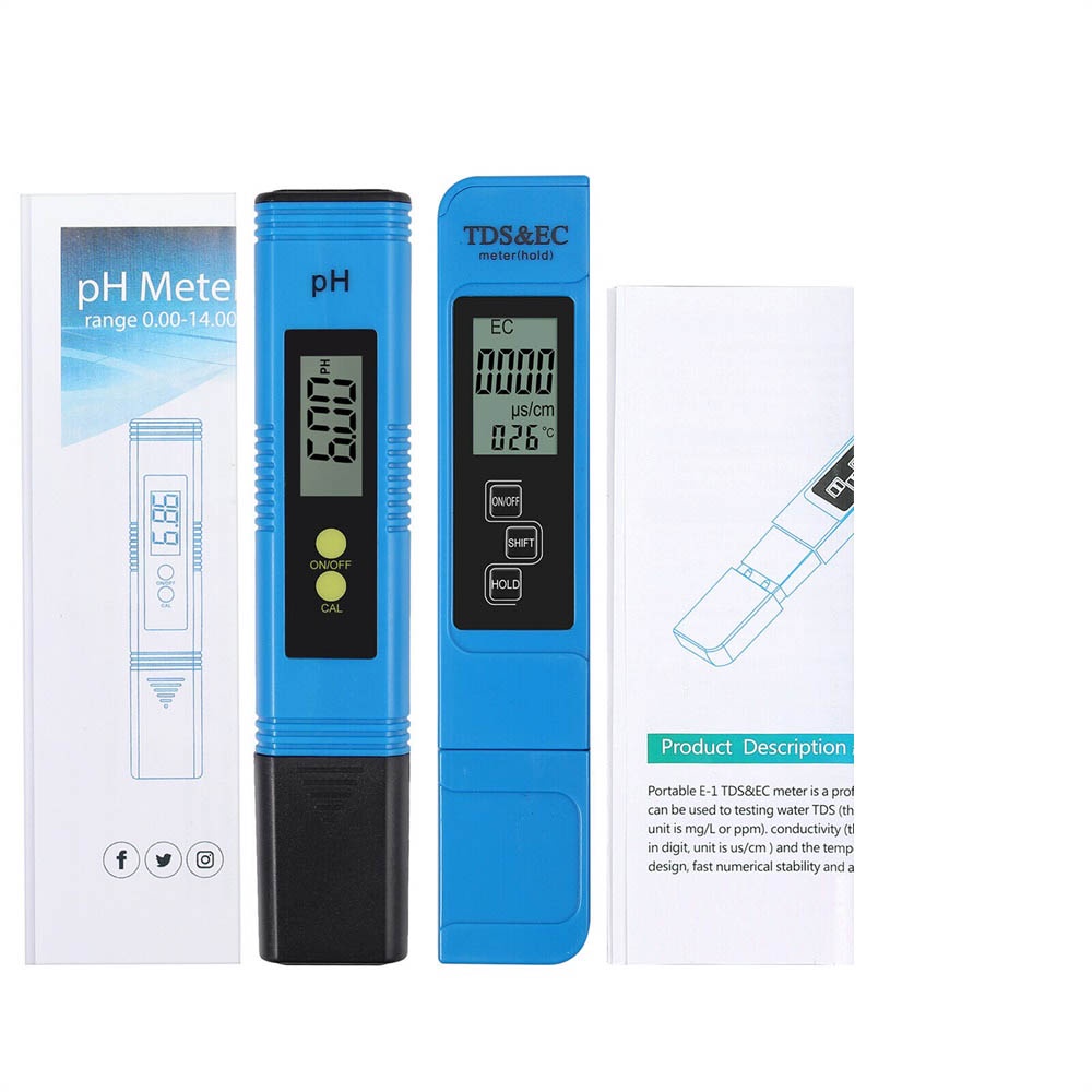 Máy đo độ PH màn hình LCD Tds Ec